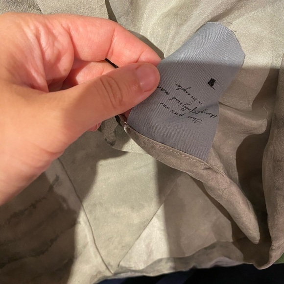 Raquel Allegra / Swing Tie Dye Coat Jacket grey Shibori 2 large L - Picture 8 of 8